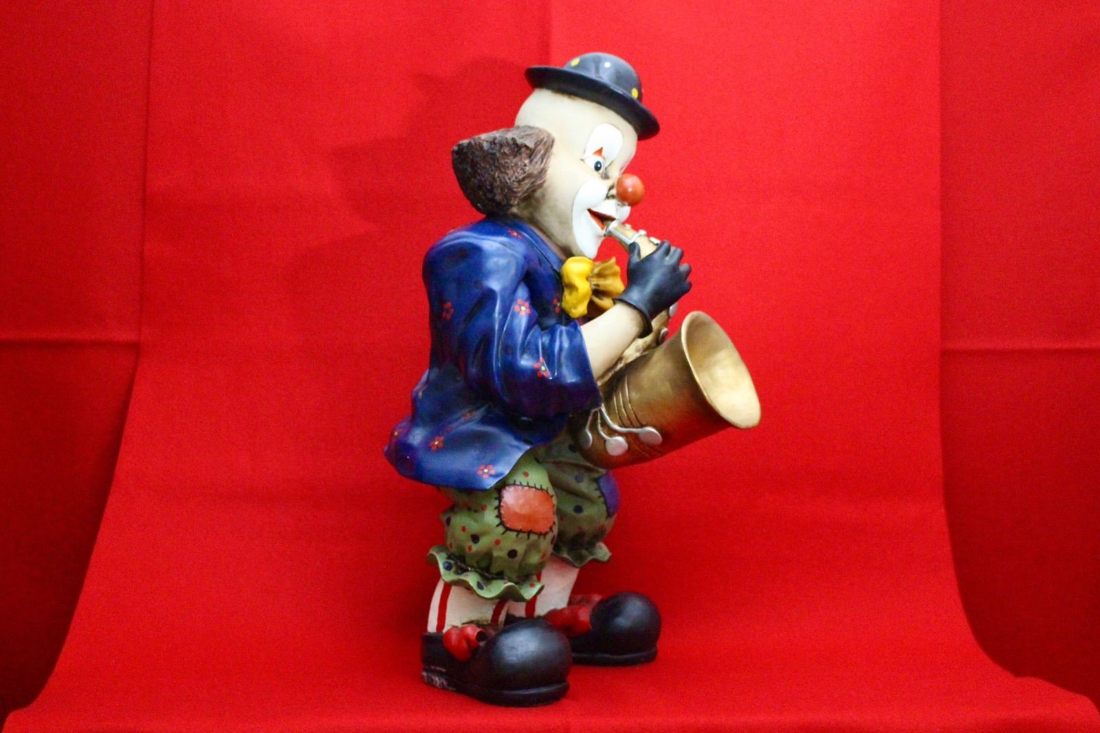 イタリア雑貨・ピエロコレクション【お茶目なピエロ　特大サイズ　サックス】 イタリア雑貨・ピエロコレクション【お茶目なピエロ 特大サイズ