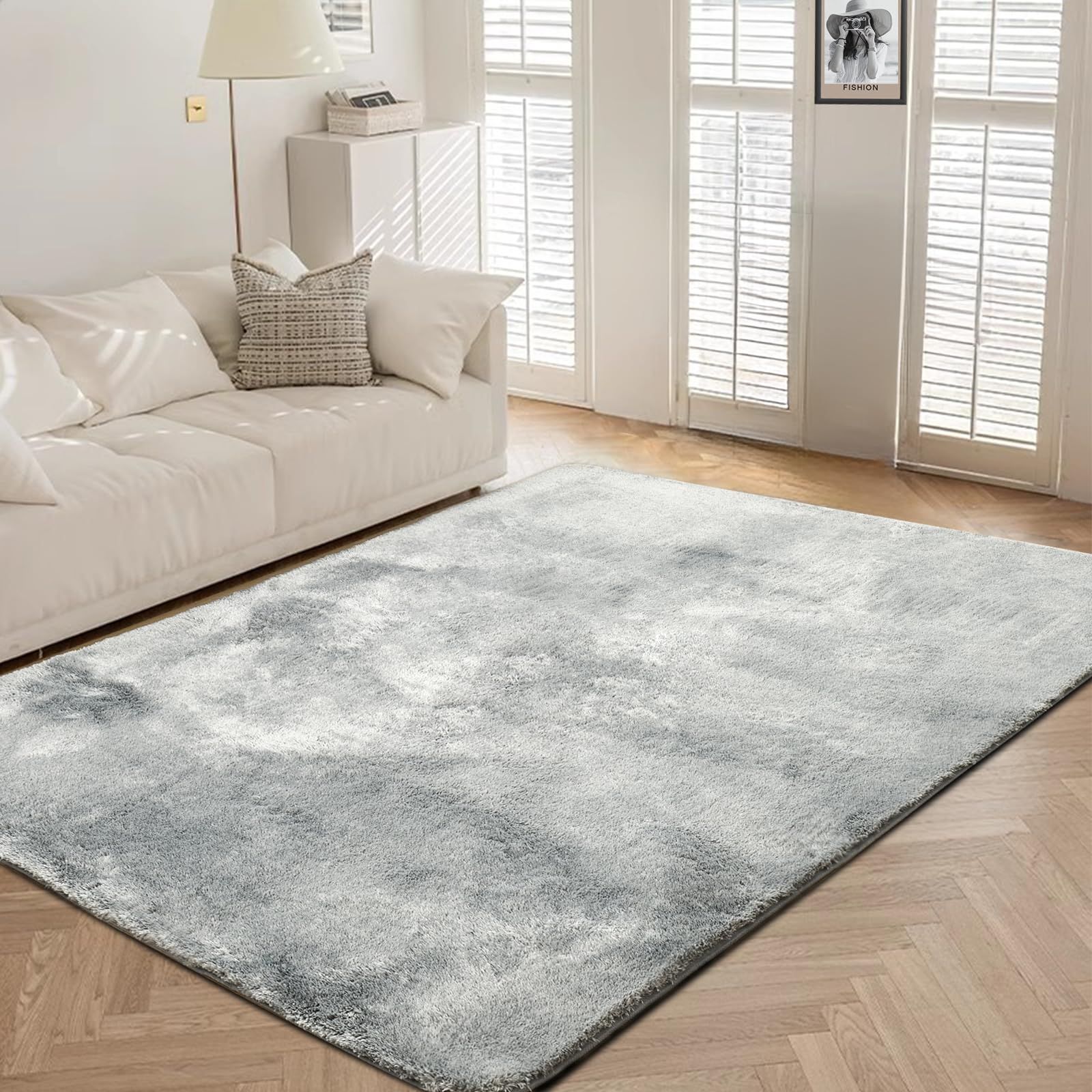 【特価商品】シャギー ラグ ラグ 洗える 120x160cm 滑り止め付 北欧 抗菌防臭 絨毯 防ダニ 1.5畳 ふわふわ肌触り ラグマット ホットカーペットカバー カーペット オールシーズン aicomri らぐまっ