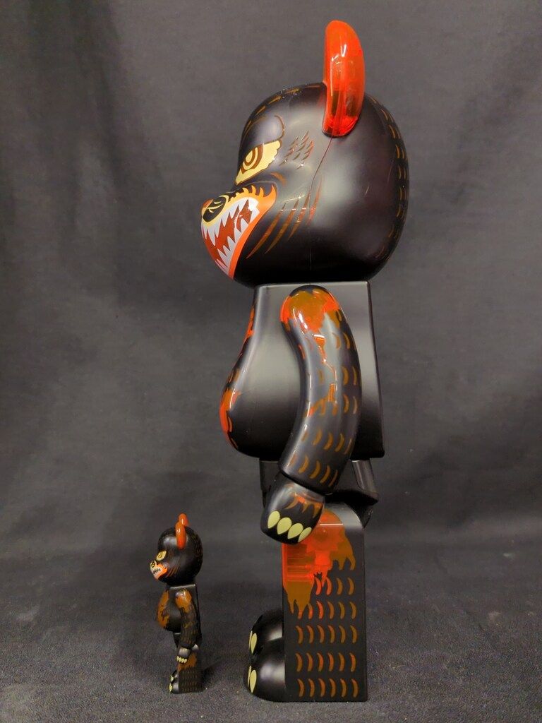 MEDICOMTOY BE RBRICK ゴジラ メルトダウン クリアオレンジVer. -400 100 400 WWW_STEELWINDOWSANDDOORS_COM