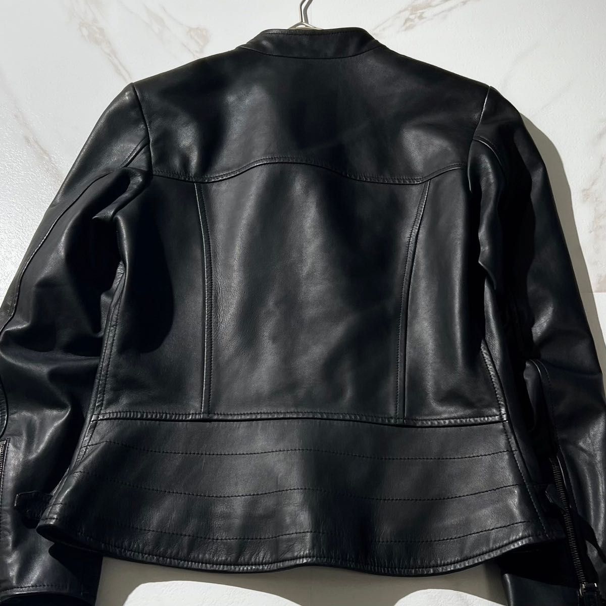 BALLY バリー ライダースジャケット ラムレザー ダブル 革ジャン