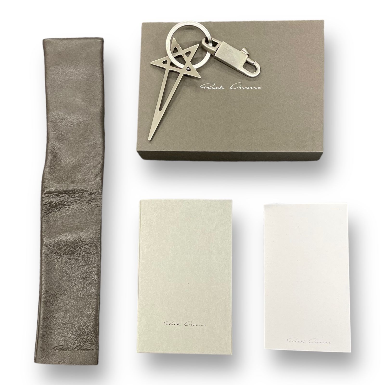 定価29700円 国内正規 Rick Owens 22AW PENTAGRAM スター キーホルダー 