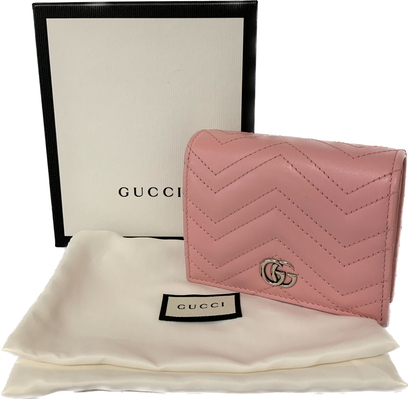 GUCCI グッチ GGマーモント チェーン財布 ピンク 625693 収納袋/外箱