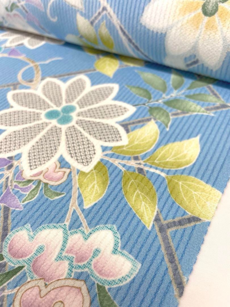 小紋 臈纈友禅 弘治臈纈染 浜ちりめん 正絹 反物 小紋 臈纈友禅 弘治臈纈染 浜ちりめん 正絹 反物