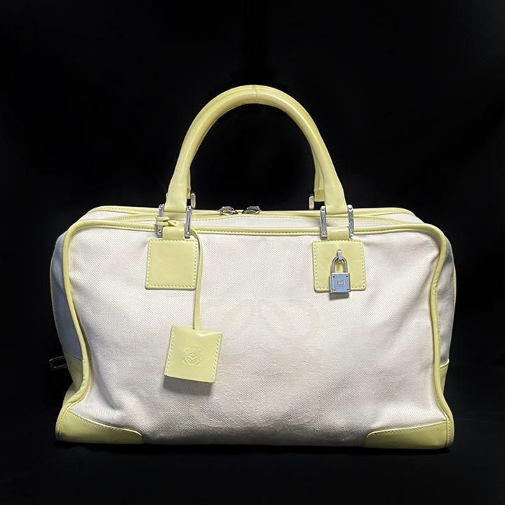 LOEWE ロエベ アマソナ 36 ハンドバッグ キャンバス アナグラム LOEWE ロエベ アマソナ 36 ハンドバッグ キャンバス アナグラム
