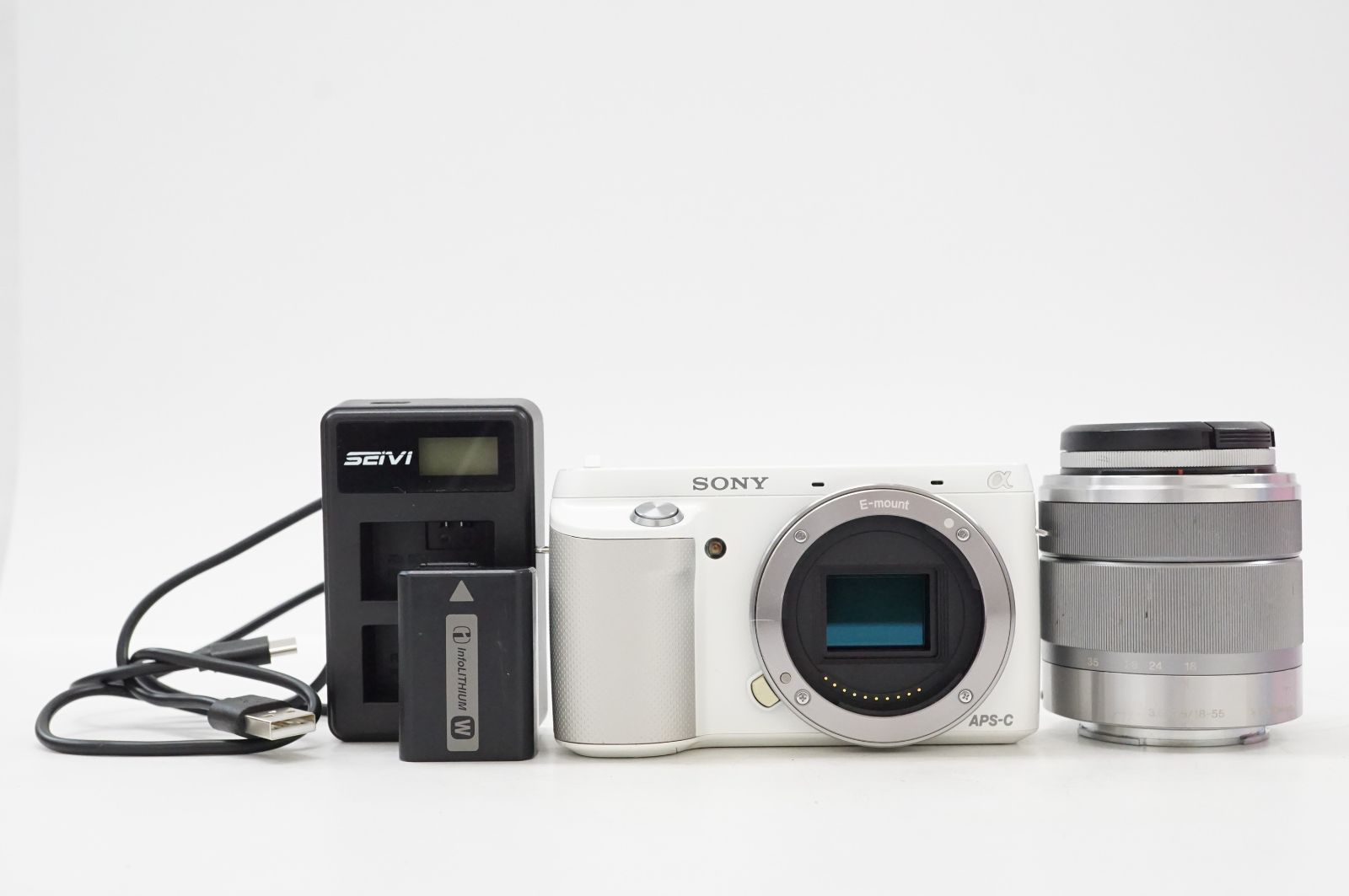 SONY ソニー α NEX-3 ダブルレンズキット NEX-3D W ミラーレス 一眼 