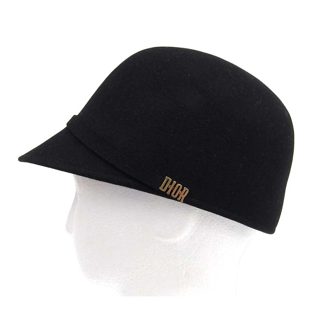 ディオール メタルロゴ ラビット シルク キャスケット クリスチャンディオール 94ATY920A893 ユニセックス ブラック Dior アパレル 小物