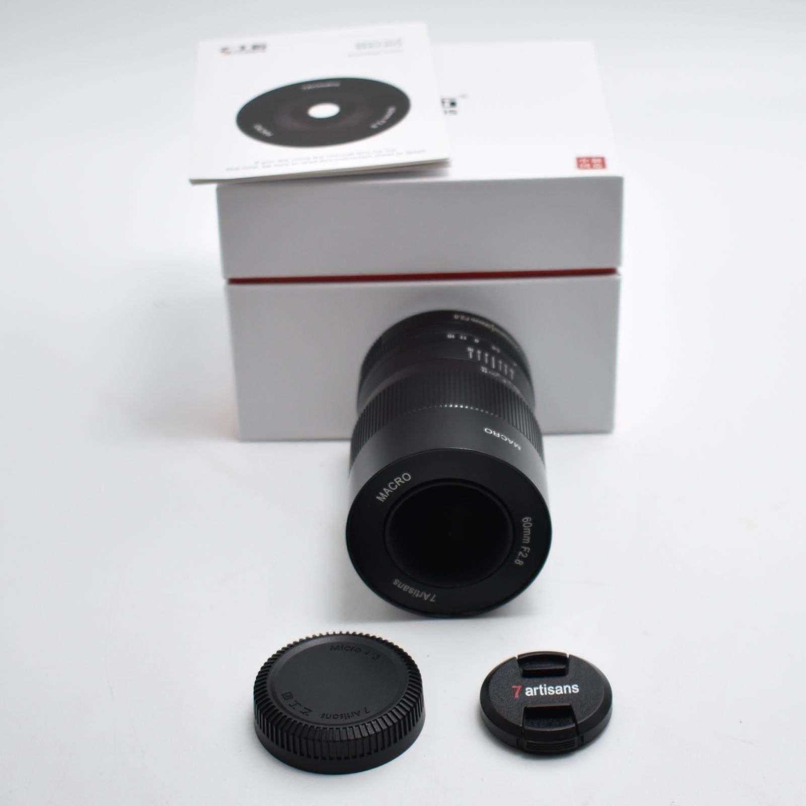 B 9342 七工匠 7Artisans 60mm F2.8 Macro マイクロフォーサーズ ブラック レンズ