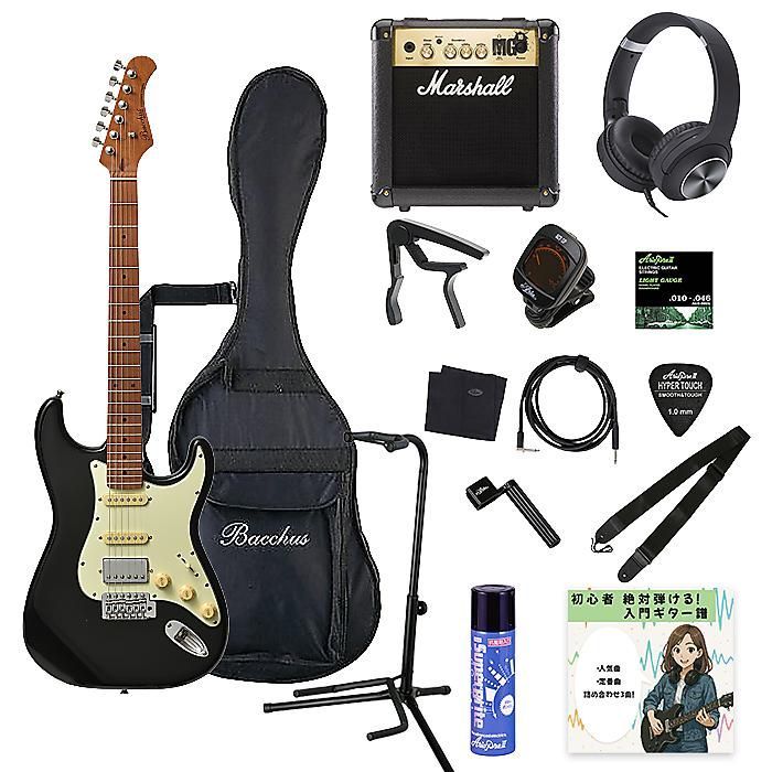 Bacchus バッカス BTE-1 RSM/M BLK エレキギター VOXアンプ付 初心者