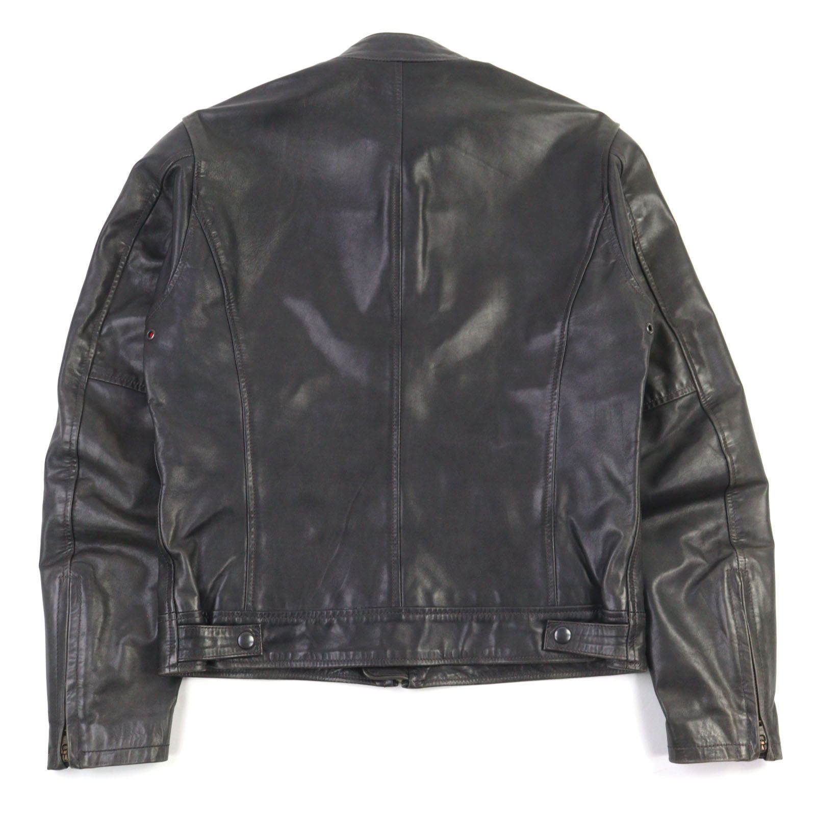 ミ*コ様 【美品】ハロルズギア 馬革 ライダースジャケット ブラック サイズ L 馬革ライダース レザージャケット ハロルズギア