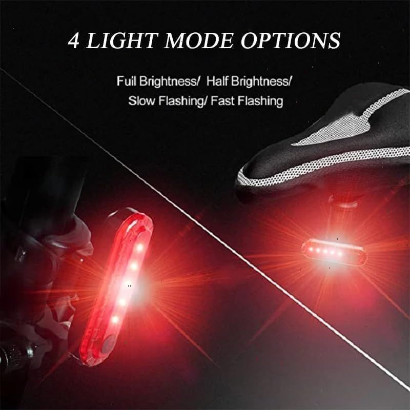レッド2個セット】テールライト 自転車ライト USB充電 LEDライト 後ろ 