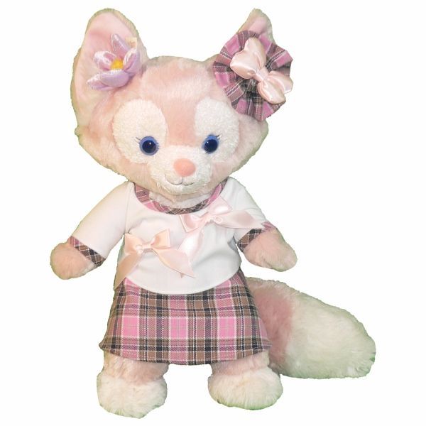 リーナ・ベル Sサイズ用(40cm) ピンクのチェックスカート 着せ替え衣装