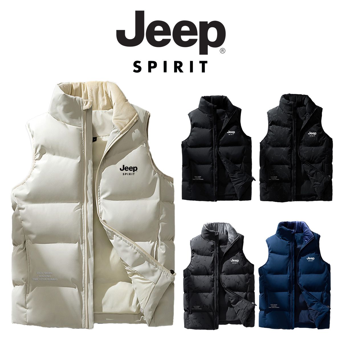 Jeep ダウンベスト ジープ ベスト 男女兼用 アウター ジャケット ユニ 
