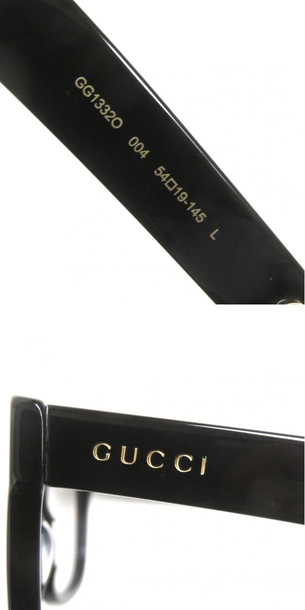 美品▽GUCCI グッチ GG13320 004 ロゴ入り ウェリントンシェイプ