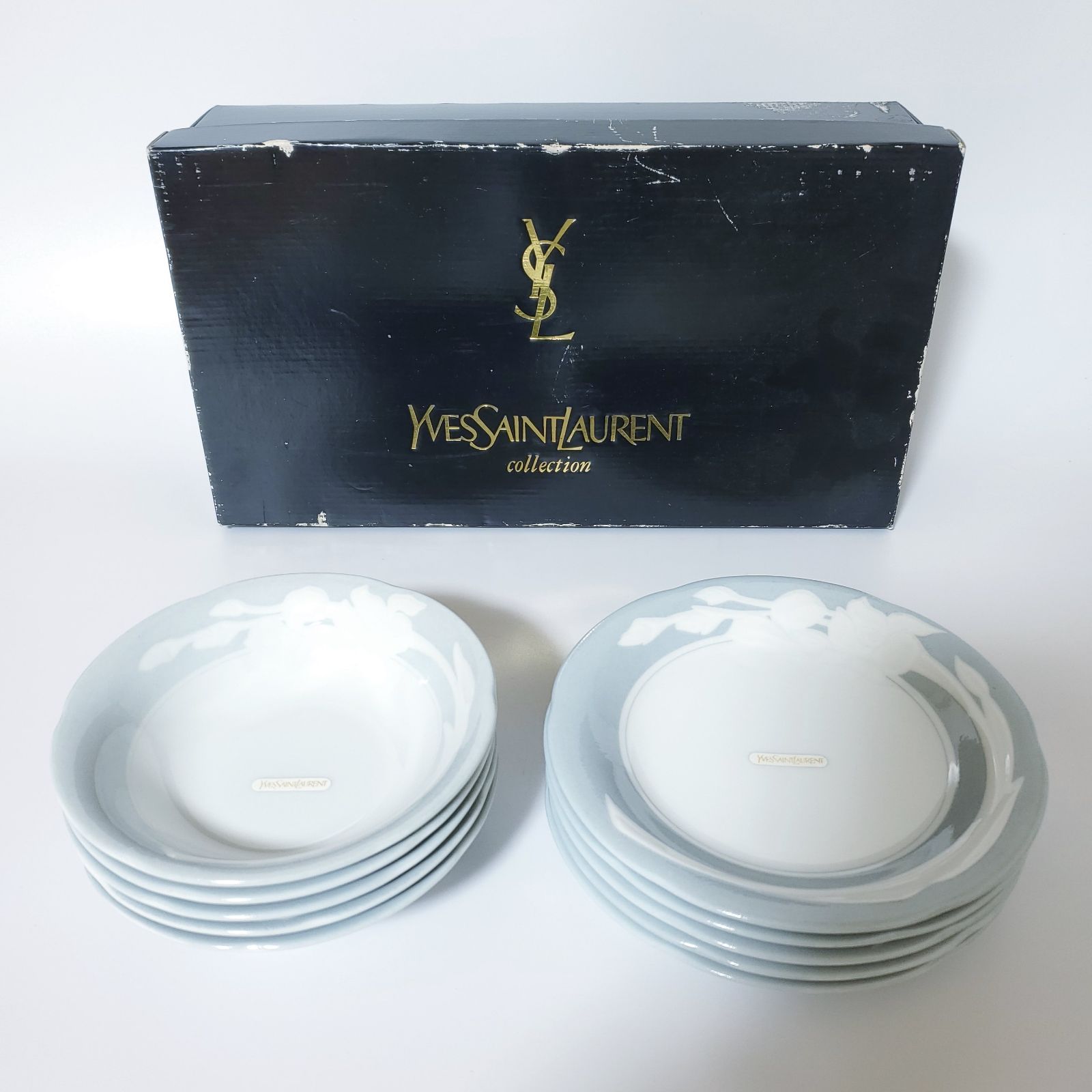 新品】Yves Saint Laurent YSL イヴ・サンローラン シチューセット 皿