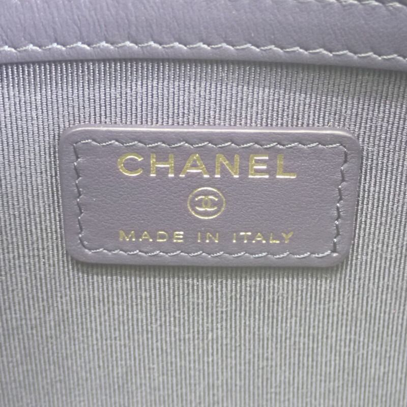 CHANEL】19 ディズヌフ ポーチ クラッチバッグ デニム ブルー