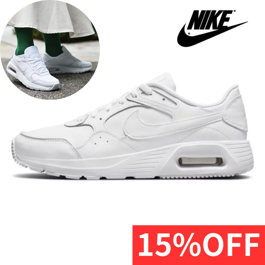 新品‼️ナイキ 定価11,880円 DH9636 101 ホワイト/ホワイト NIKE AIR MAX SC LEA  エアマックス レザー ユニセックス メンズ ウィメンズ レディース 24 24.5 25 25.5 26 26.5 27 cm