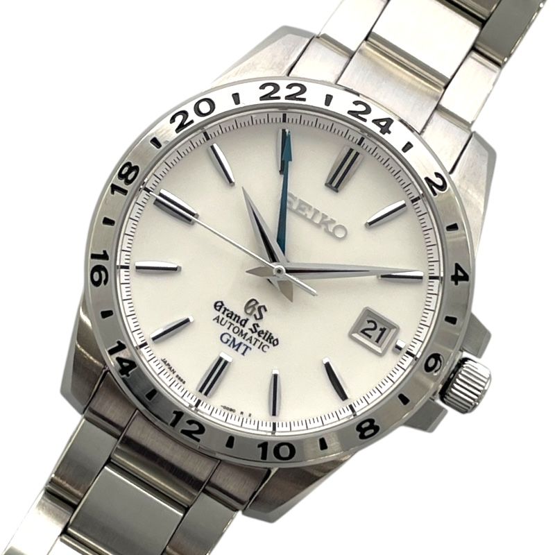 セイコー SEIKO Grand Seiko メカニカル GMT SBGM025 ホワイト SS 自動巻き メンズ 腕時計