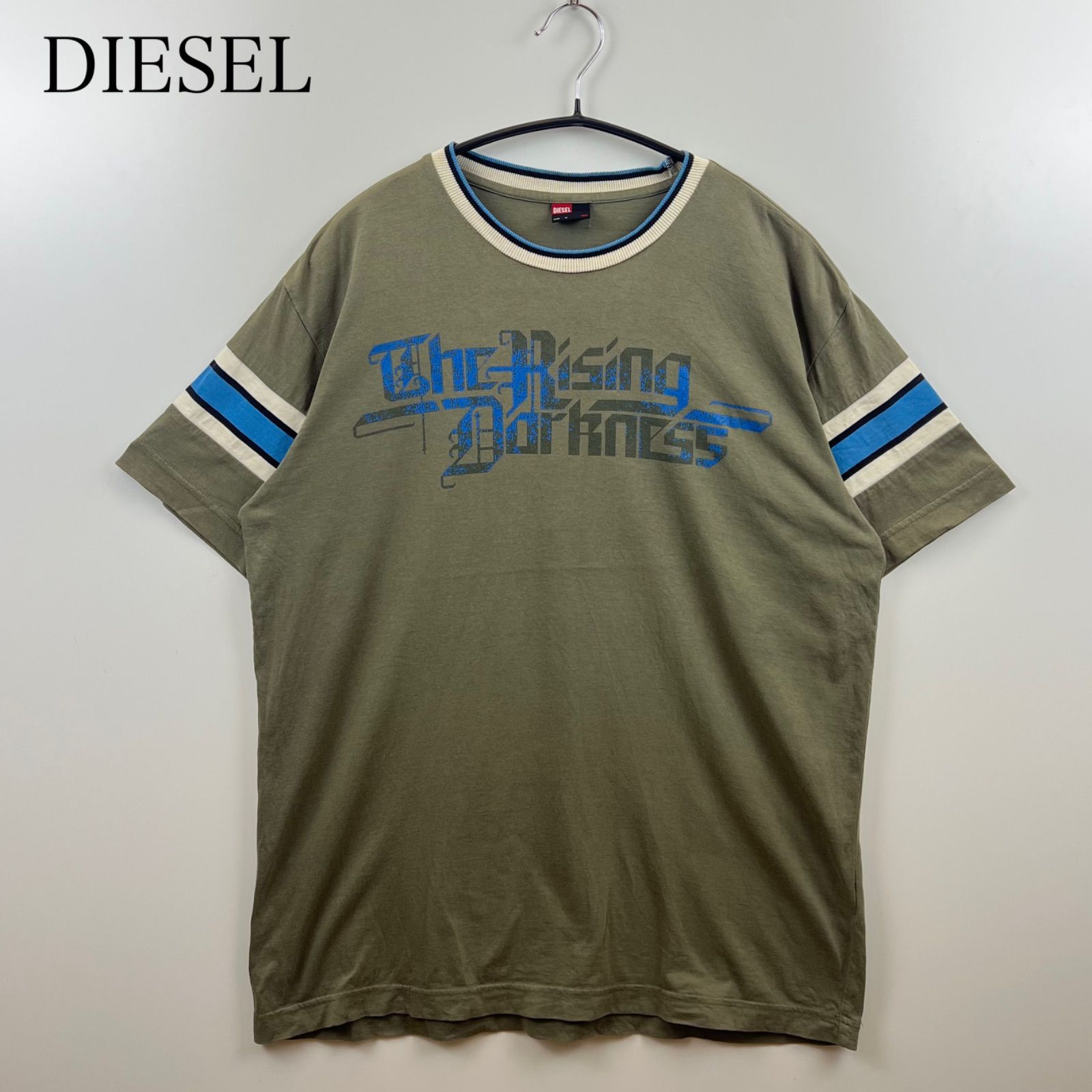 DIESEL 00s archive y2k rib S/S Tee M ディーゼル 黒タグ