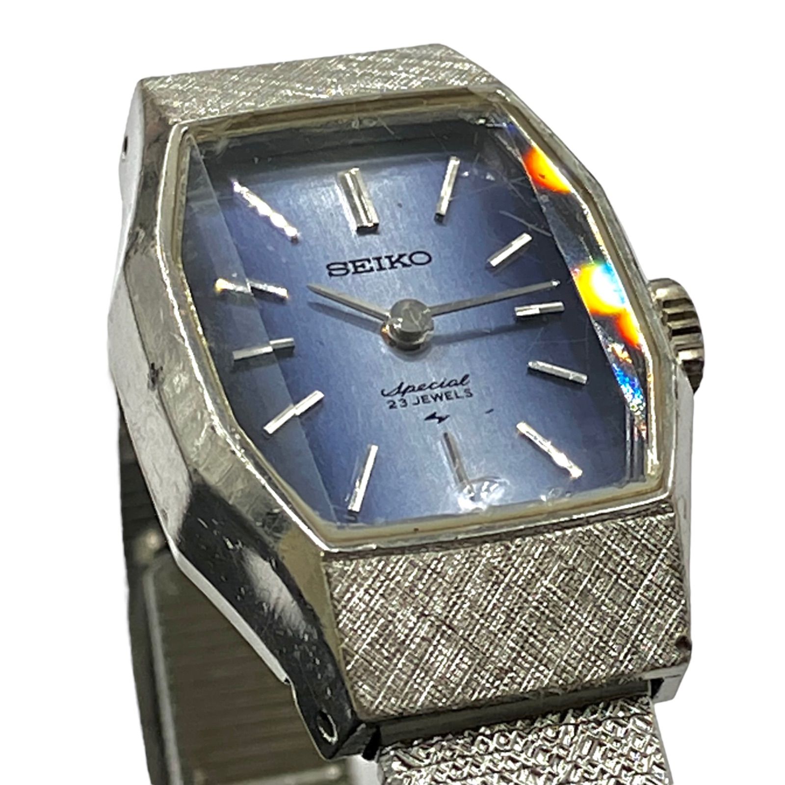 70年代アンティーク⭐️SEIKO セイコー】 23石 機械手巻き式 3面カット 