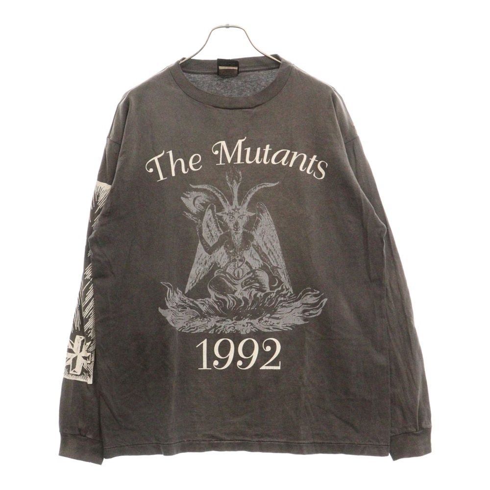 SAINT Mxxxxxx (セント マイケル) 23AW LS TEE THE MUTANTS プリント長袖Tシャツ カットソー ブラック SM-A23-0000-008