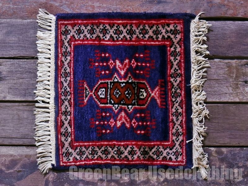 RAGZ322 ミニラグ トライバルラグ インテリアマット ウール絨毯