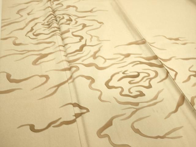 平和屋着物▽訪問着 単衣 流水文 洗える着物 DAAS0276az