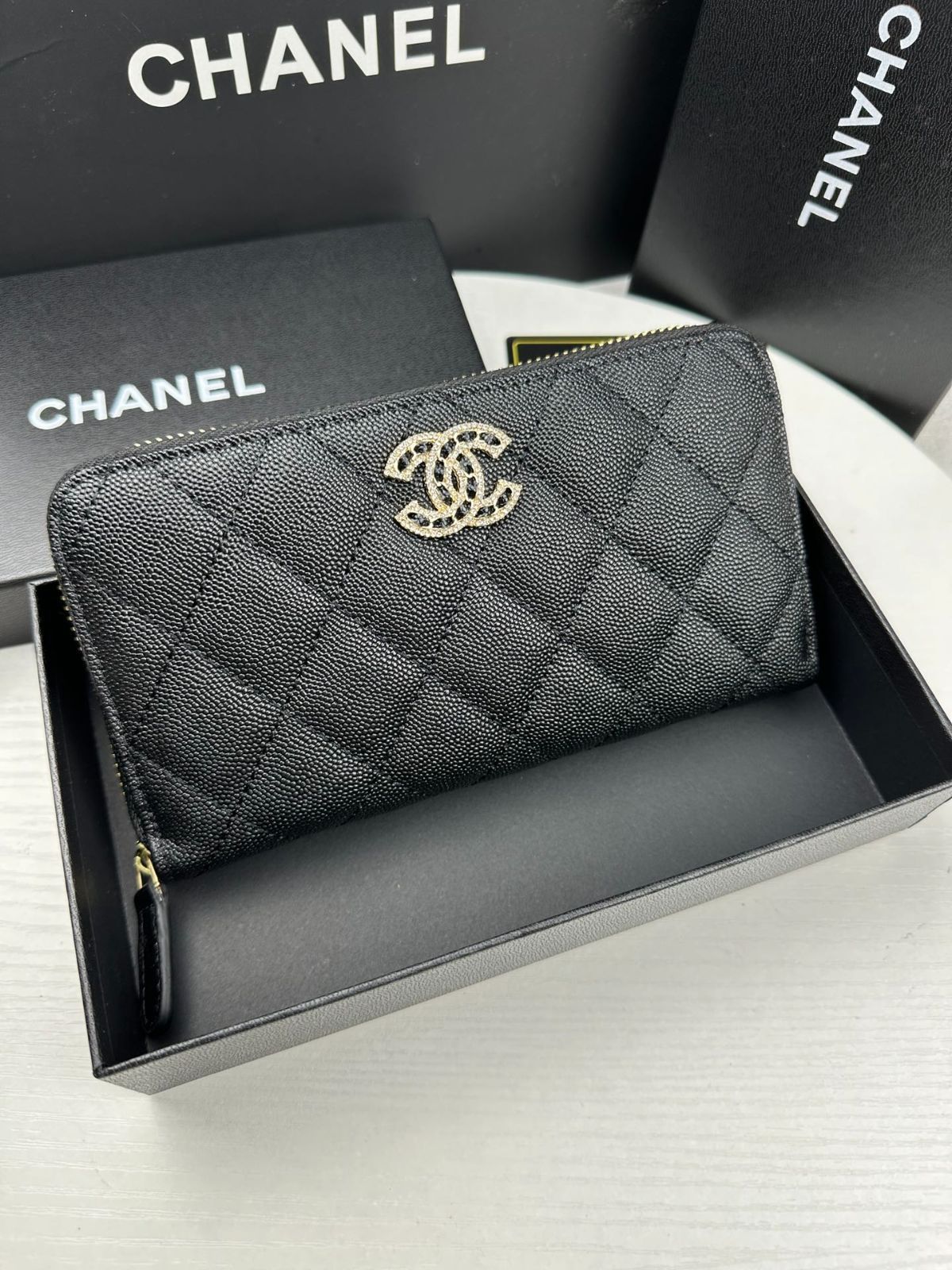 ☆人気のグレー☆CHANEL ジップ ロング ウォレット yukishop【激安コピー通販】 / シャネル CHANEL 大人気 ロング