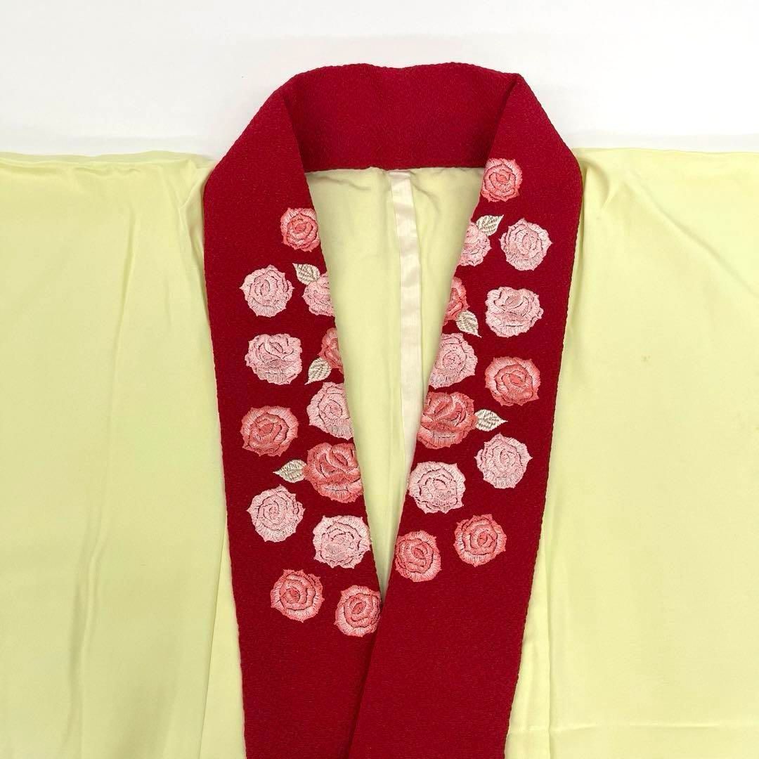 【着物と帯 時流】J241265s◆正絹 振袖用 長襦袢◆汕頭刺繍 刺繍半衿付 着物と帯 時流】J241265◇正絹 振袖用 長襦袢◇汕頭刺繍 刺繍半