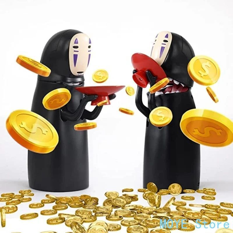 子供のための顔のない小さな貯金箱、子供のための自動コイン食事銀行、雨が浅いおもちゃ、宮殿の人形、ギフトボックス