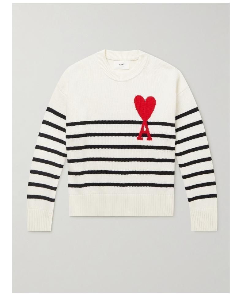 Amiparis ラウンドネック ニットセーター グレー M 希少！Amiparis