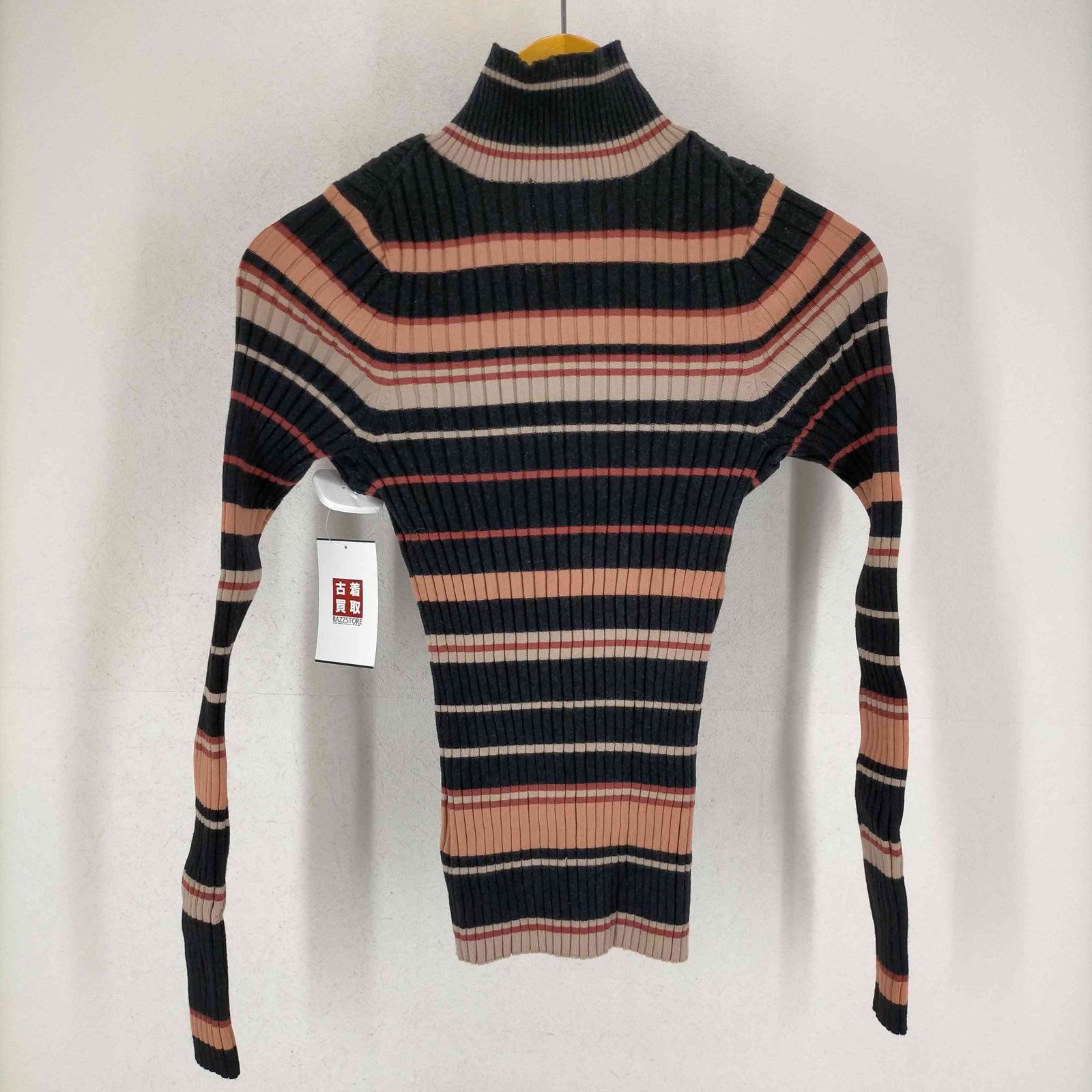 ピエールカルダン pierre cardin 23AW ロゴ刺繍リブハイネックニット