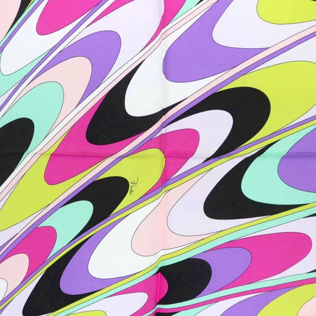 エミリオプッチ EMILIO PUCCI スカーフ シルク マーブル柄