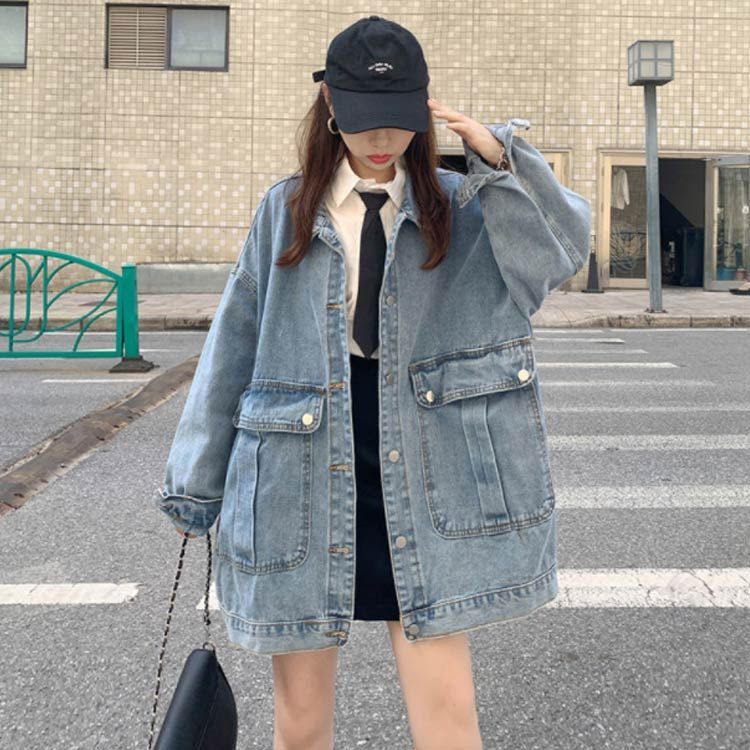 【美品♡】シェイプ オーバー Gジャン デニム ジャケット M 春 アウター JOSE MOON デニムジャケット gジャン OVER DENIM JACKET