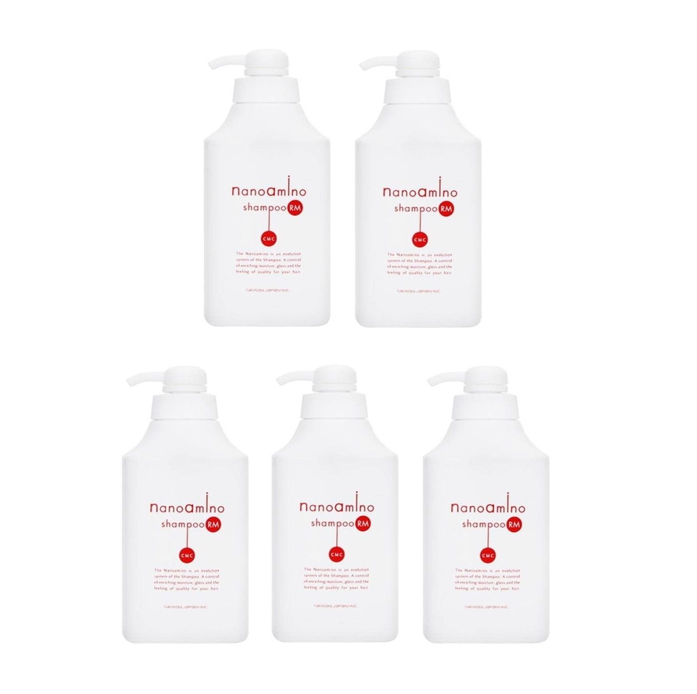5個セット ニューウェイジャパン ナノアミノ シャンプー RM 1000ml ポンプ付き容器入り