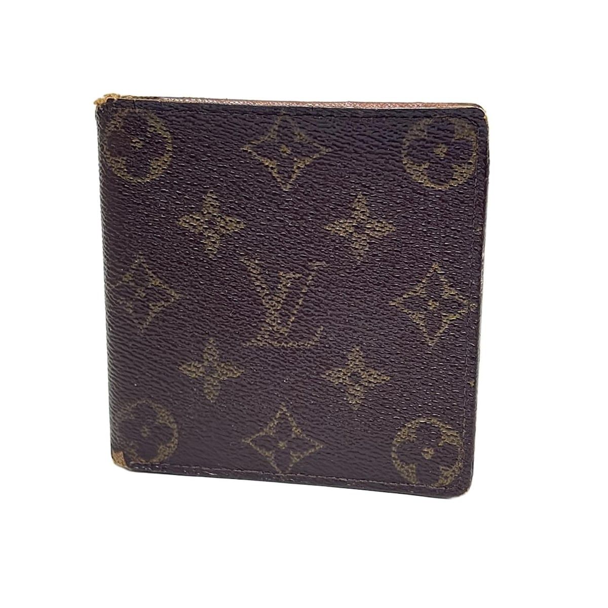 LOUIS VUITTON ルイヴィトン 2つ折り財布 モノグラム ポルトビエカルトクレディモネ M61665 - レザー