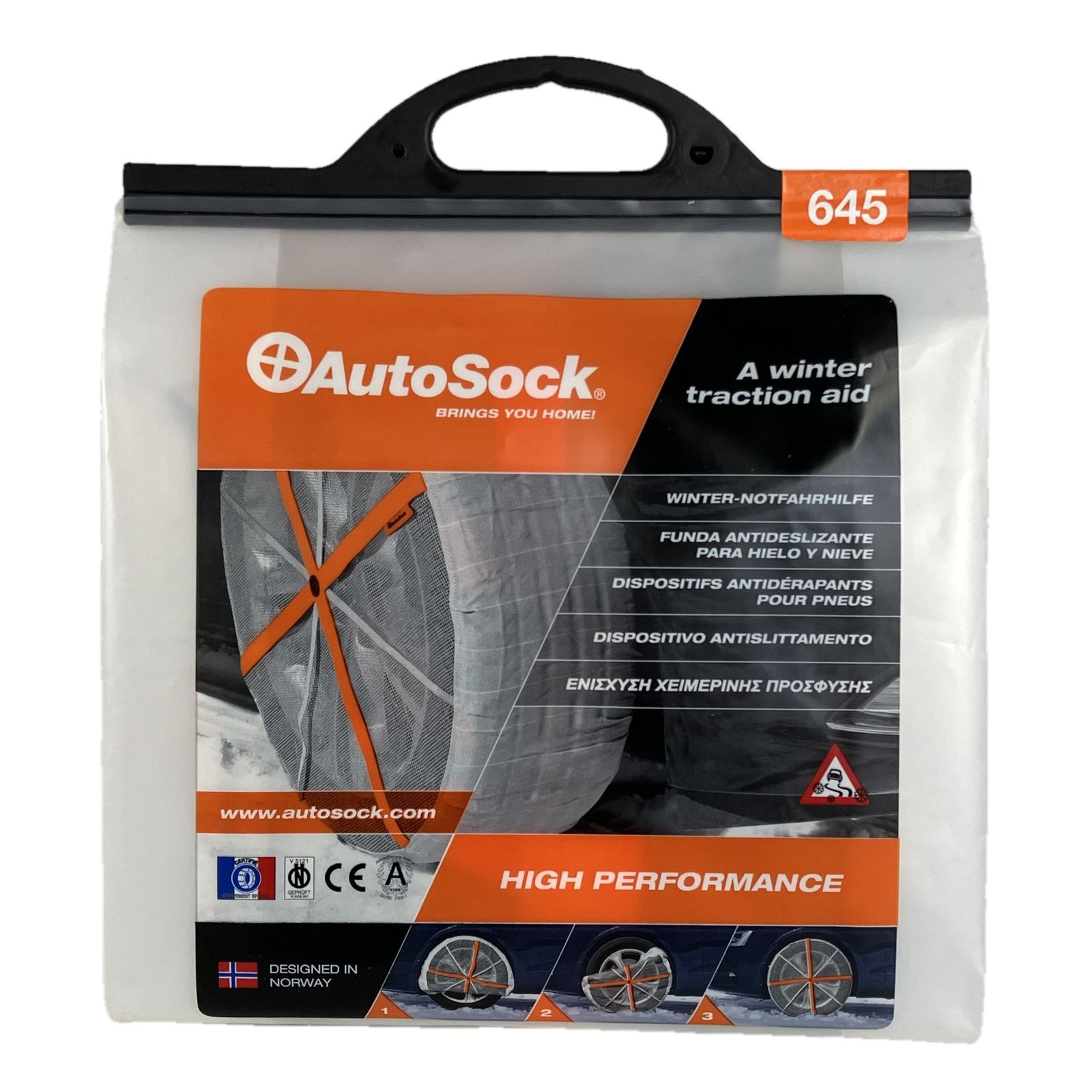 AutoSock BRINGS YOU HOME HIGH PERFORMANCE 645 タイヤ 滑り止め オートソック カー用品 Y10543096