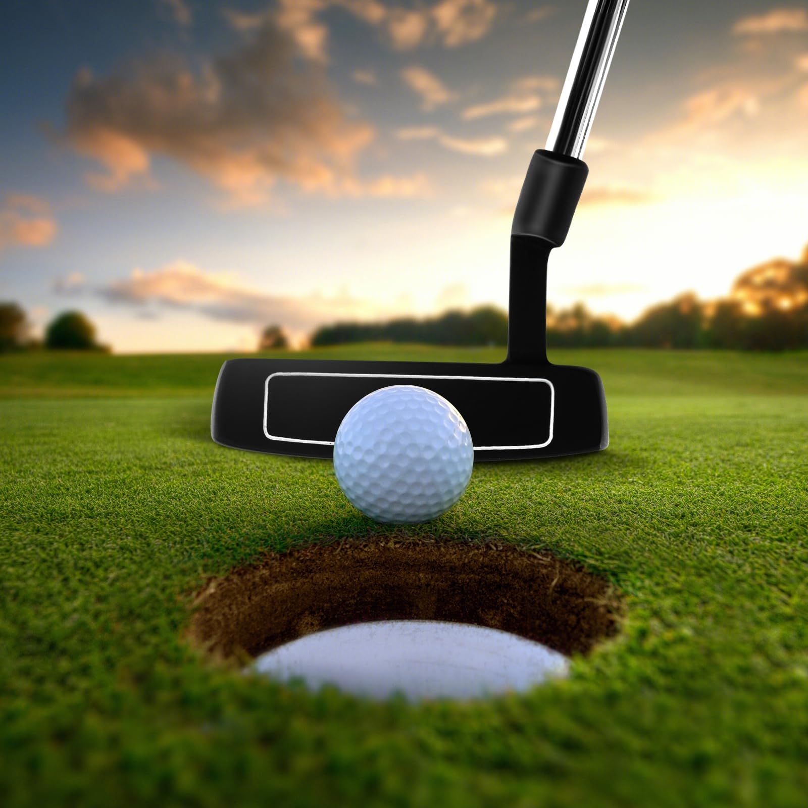 Mallet 快適グリップ 高精度アライメント Putter 保護ヘッドカバー付属 レディース メンズ 右利き マレットパター GYMAX