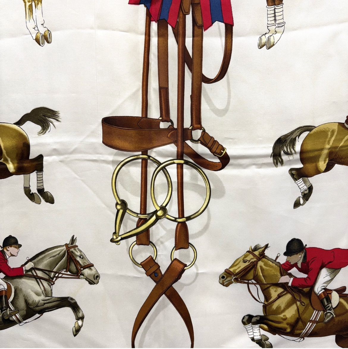美品】HERMES エルメス カレ90 ジャンピング JUMPING 馬 乗馬