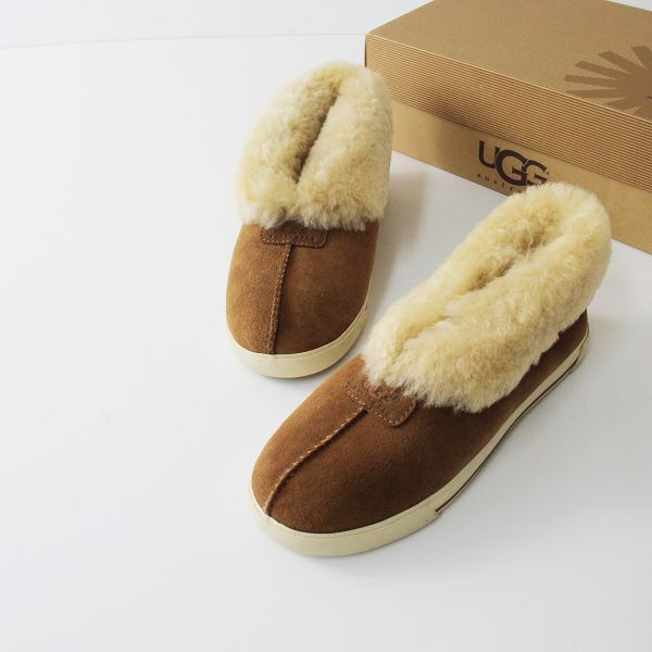 UGG ボア ムートン スリッポン 24cm もも様□UGG アグ アンスレー