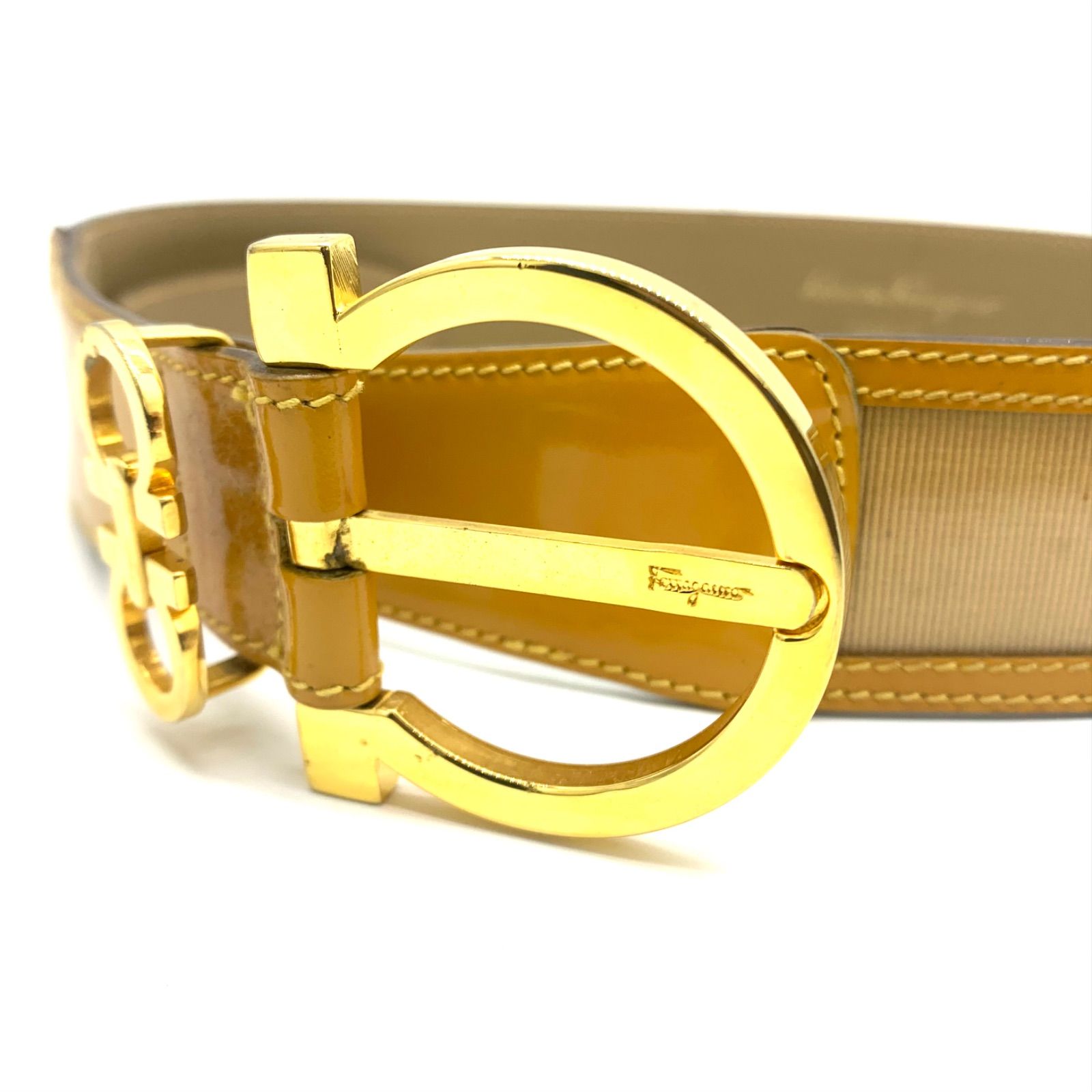 特価・ゴールドバックル！】Ferragamo ガンチーニ メンズ ベルト