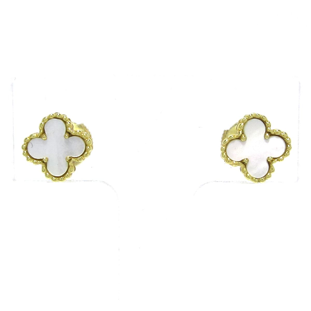 VanCleef - Arpels ヴァンクリーフ-アーペル ピアス スウィートアルハンブラ K18YG×マザーオブパール