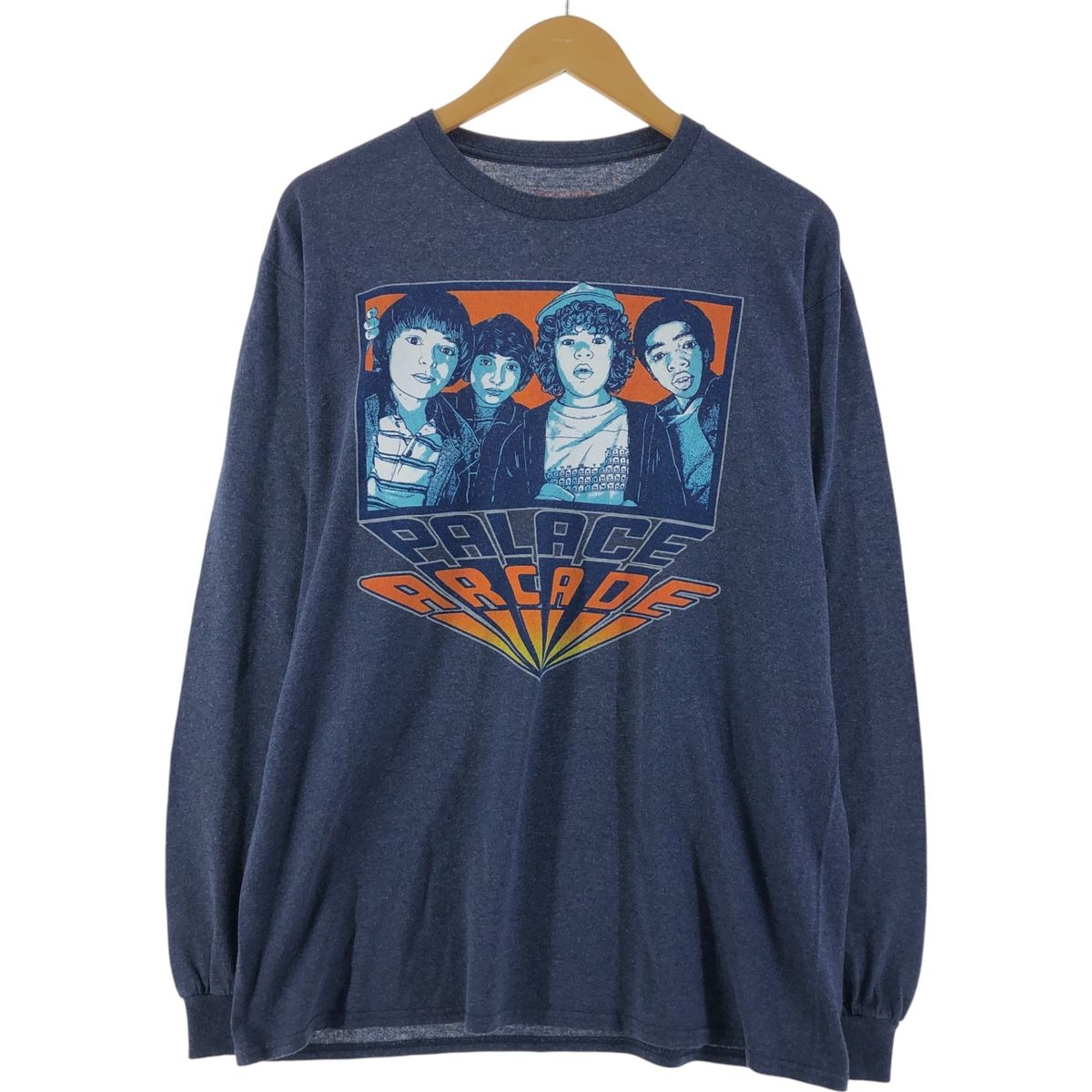 古着 STRANGER THINGS ストレンジャーシングス ロングTシャツ ロンT メンズL相当|eaa538744
