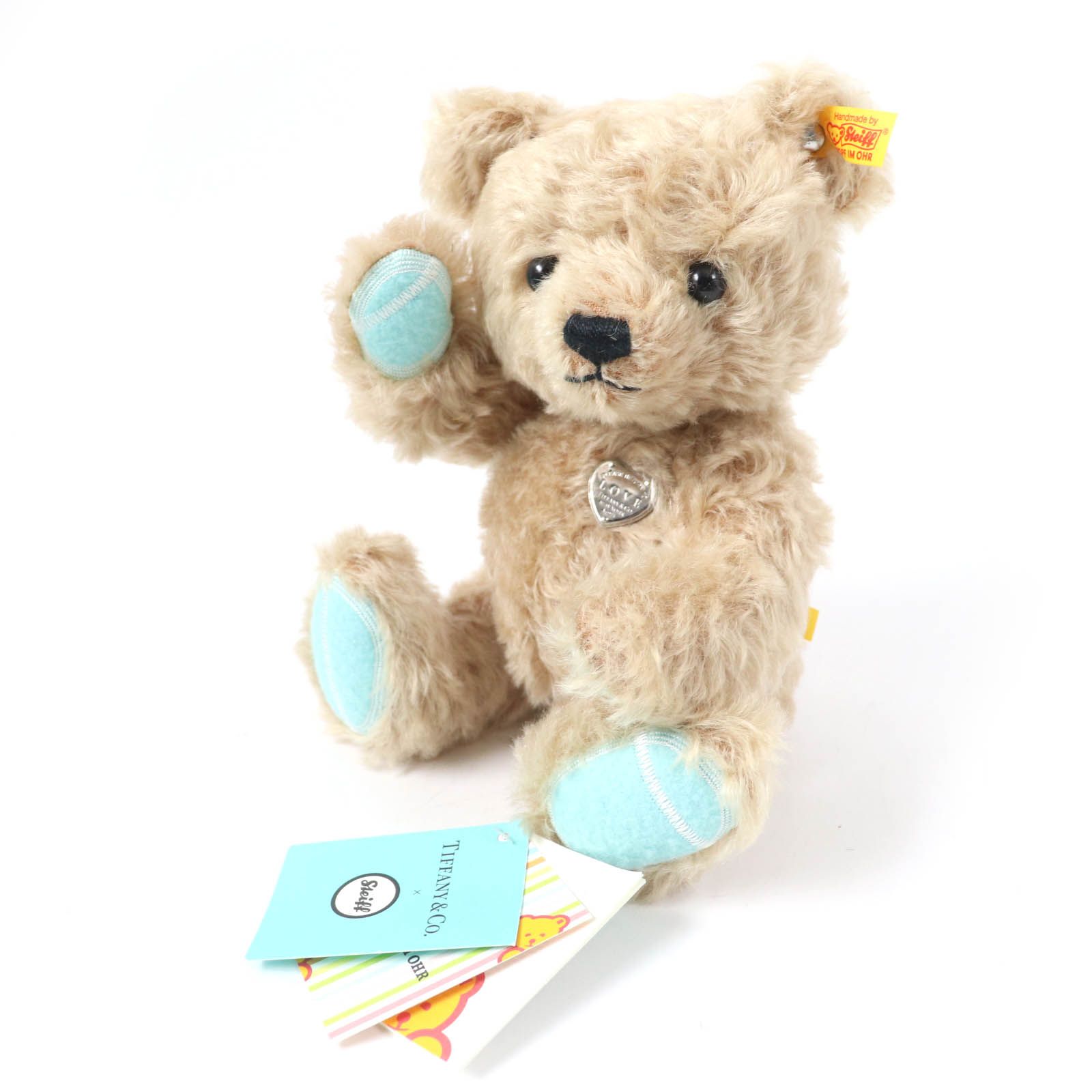 未使用品☆TIFFANY&Co.×Steiff ティファニー×シュタイフ リターントゥティファニー ラヴ クラシック テディベア ぬいぐるみ ベージュ 箱付き レディース 未使用品☆TIFFANY&Co.×Steiff ティファニー×シュタイフ