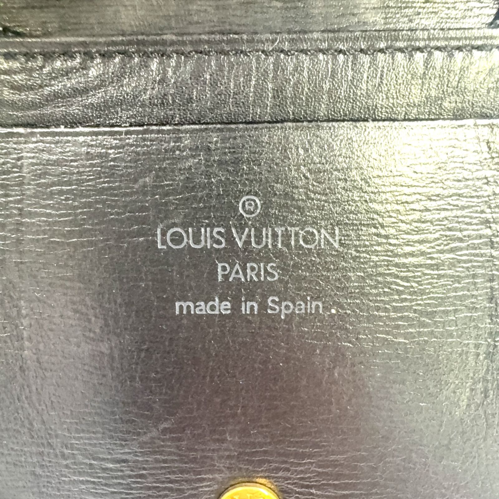 LOUIS VUITTON キュベット スプール エピ レザー ブラック 財布
