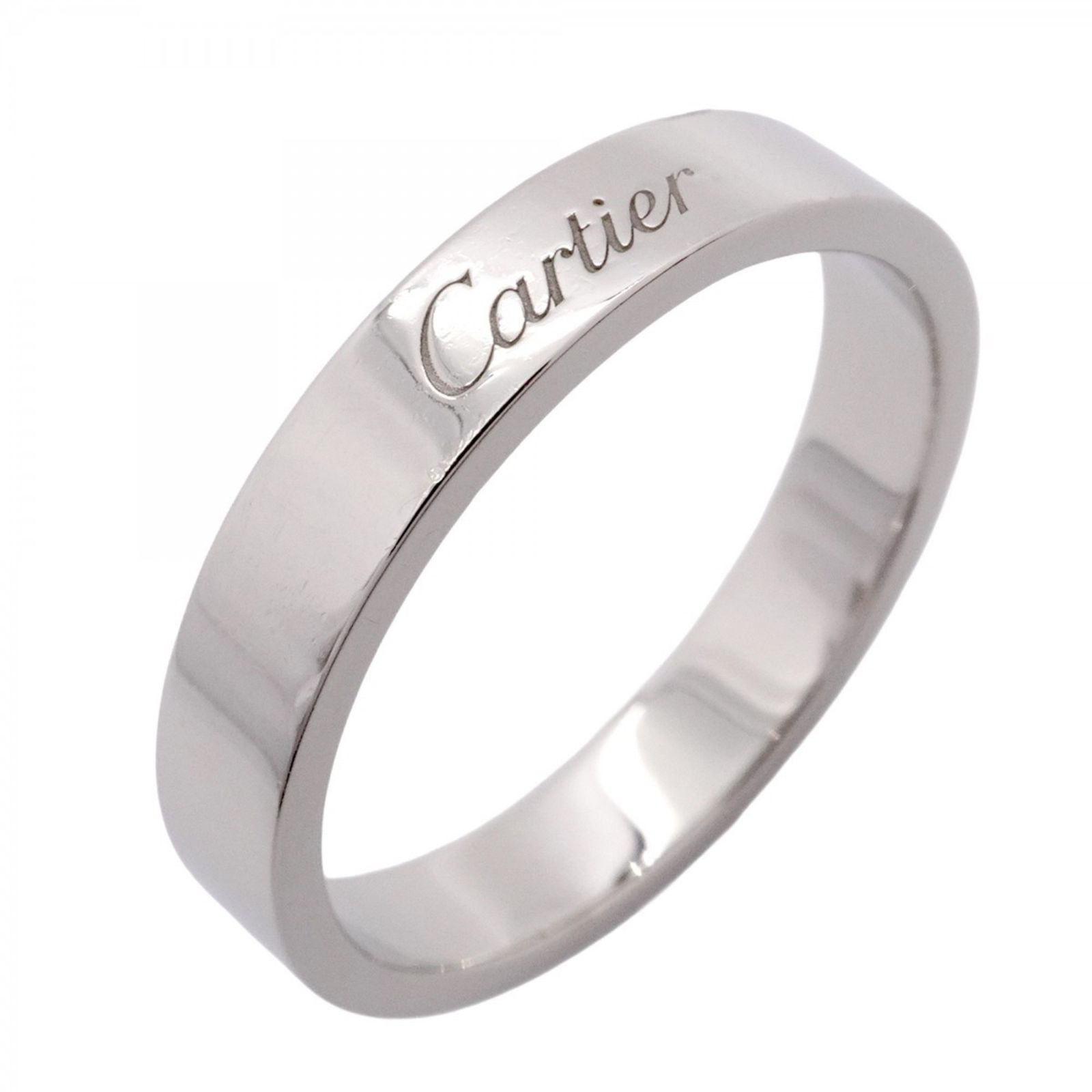カルティエ Cartier カルティエ リング エングレーブド Pt950 プラチナ ＃59メンズ