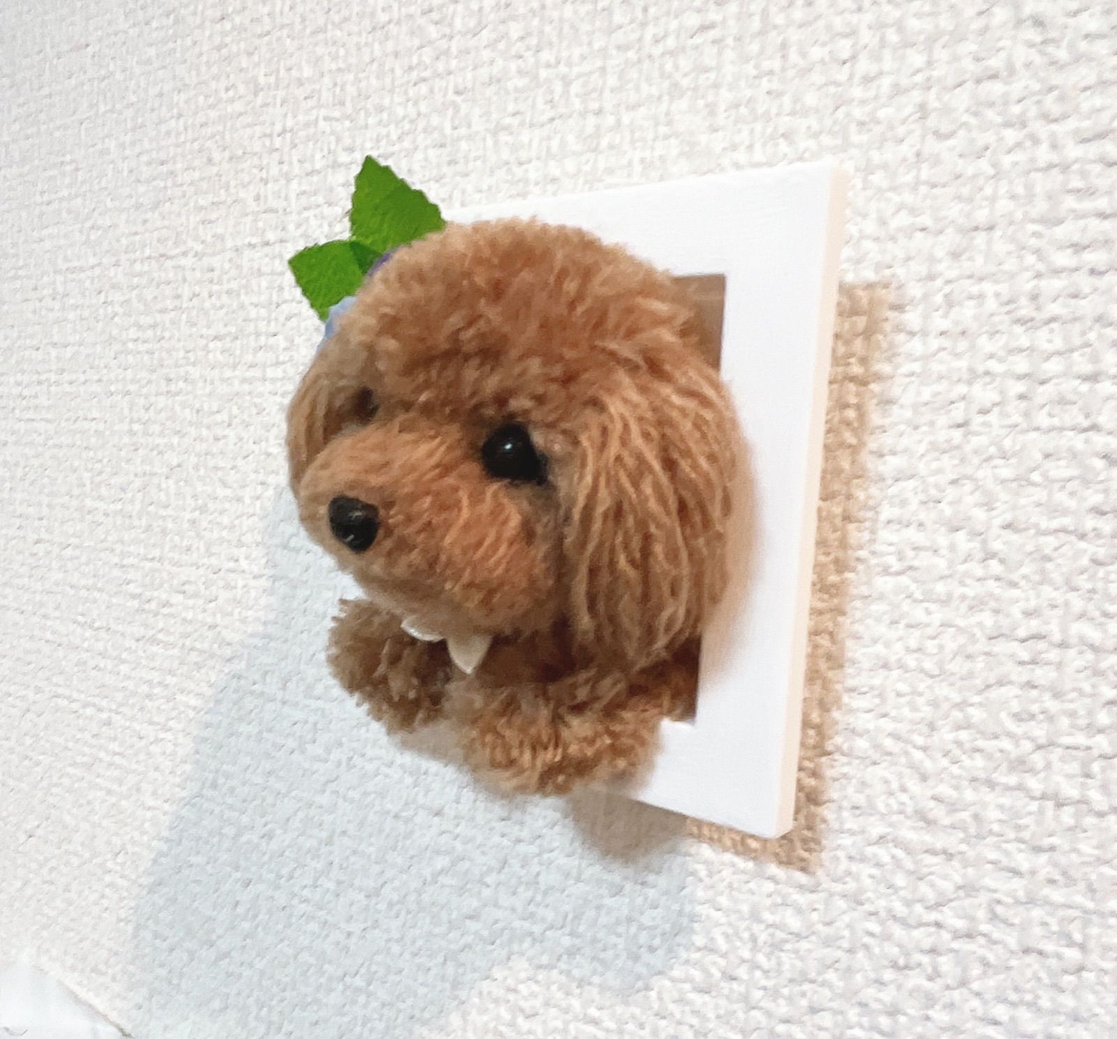 ⭐︎壁掛けトイプードル 犬ぽんぽん⭐︎ - メルカリ