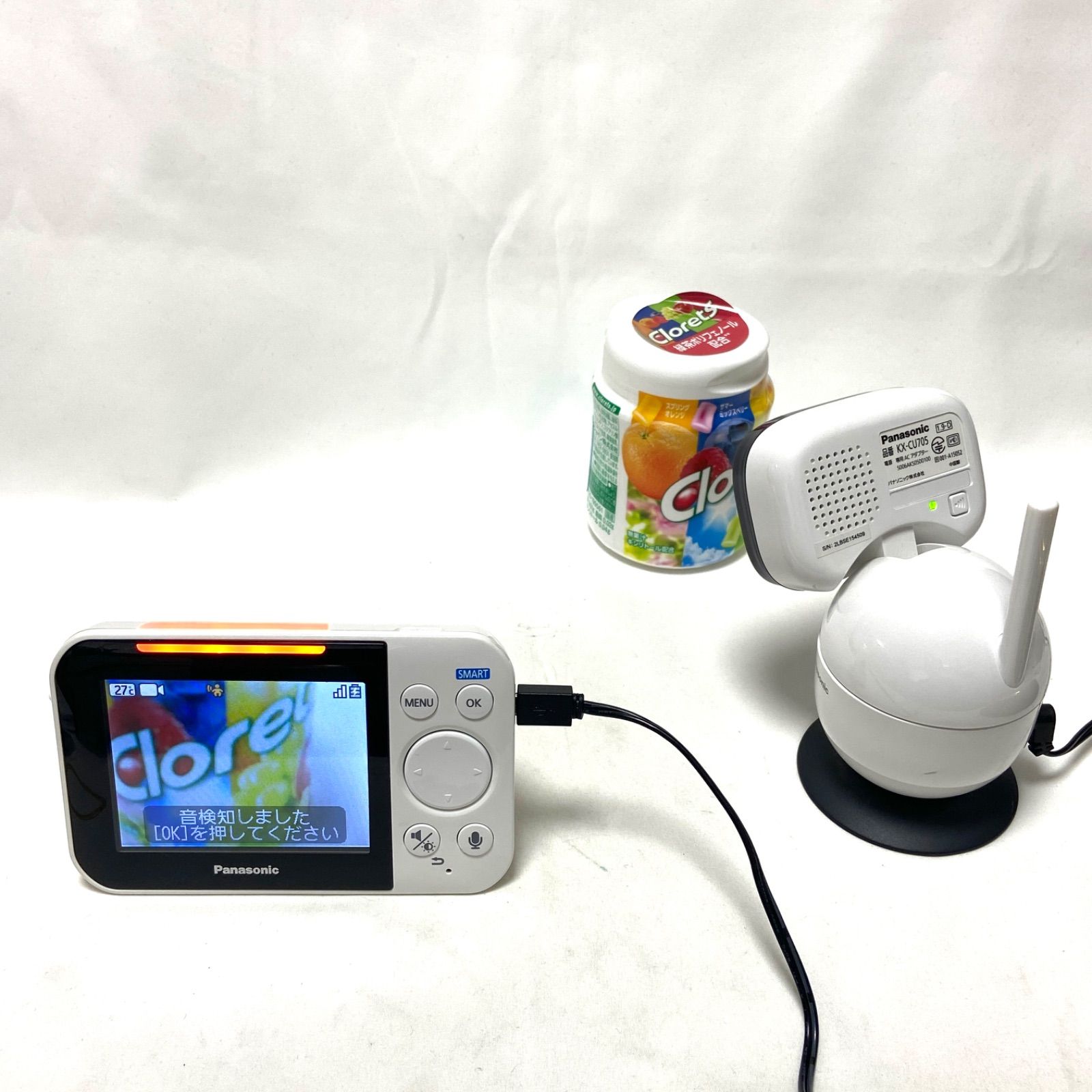 パナソニック　ベビーモニター　KX-CU705 Panasonic ベビーモニター KX-HC705-W｜ kikito[キキト] -ドコモ