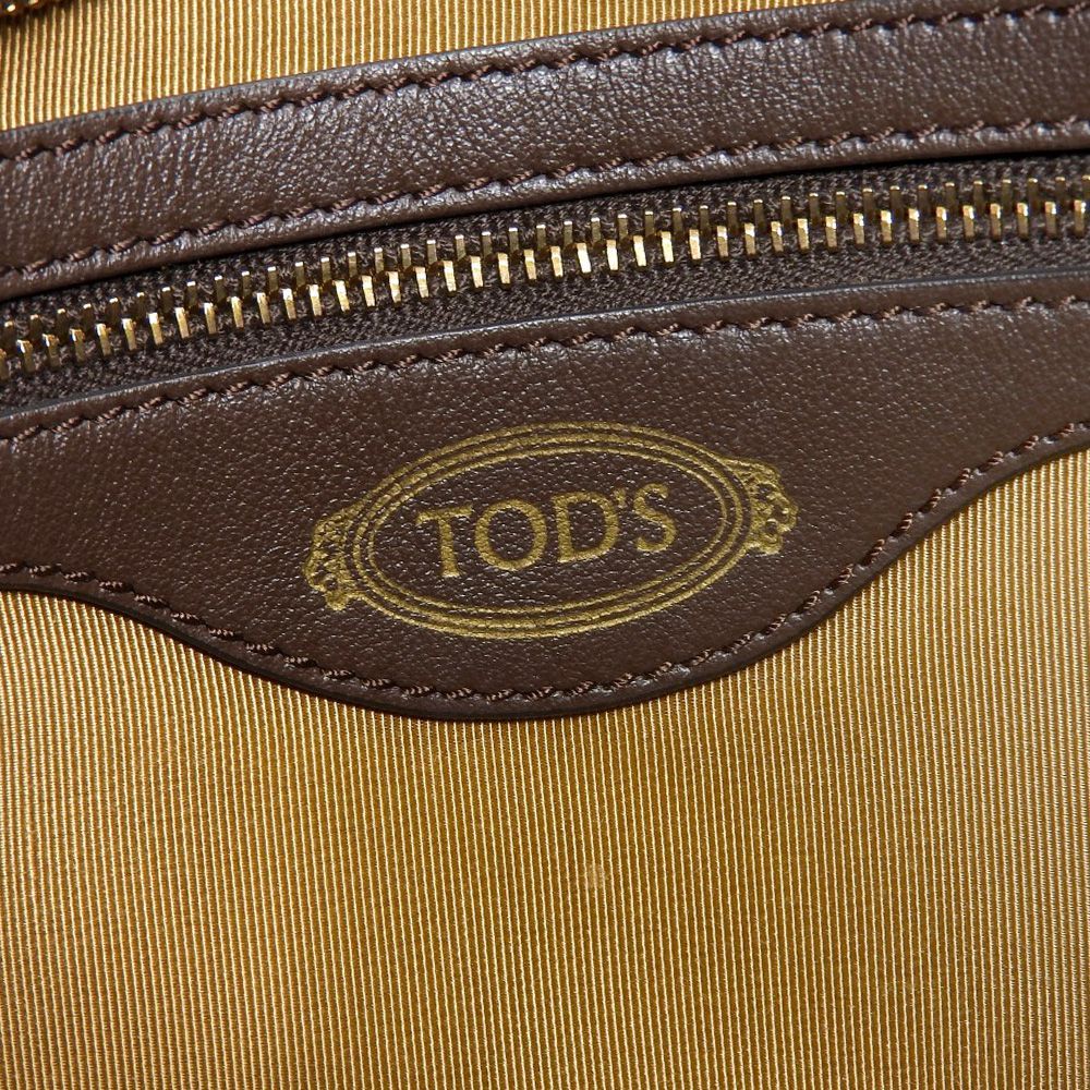 美品‼️ TOD'S ショルダーバッグ オーボエ スエード ゴールドT 美品‼️ TOD'S ショルダーバッグ オーボエ スエード ゴールドT
