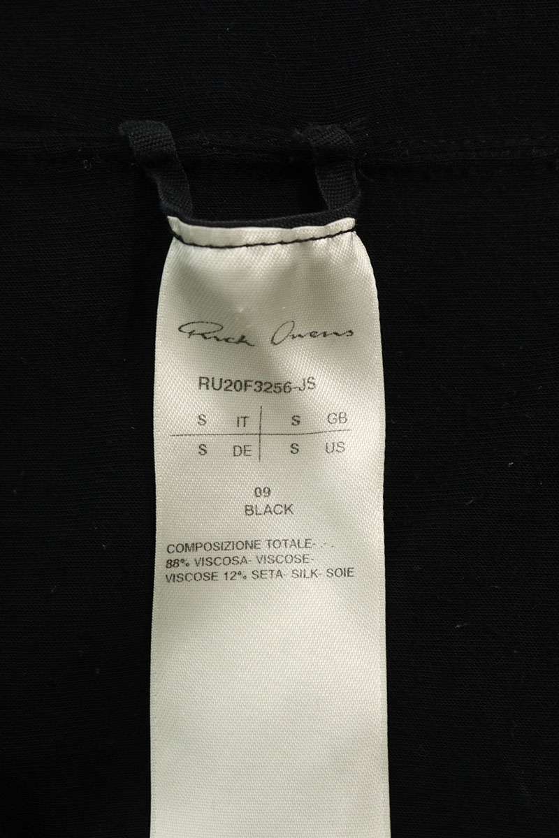 リックオウエンス 20AW RU20F3256-JS シルク混ロングTシャツ メンズ S  