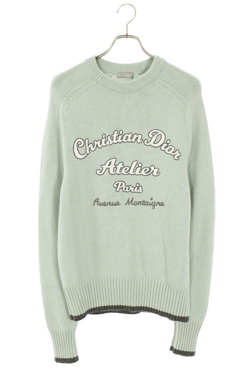 ディオール 213M640AT298 アトリエ刺繍クルーネックニット メンズ S  